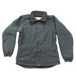 VTG Columbia Womens Small Core Interchange Jacket Gray Full Zip Fleece Lined